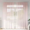 Image de Voilage VIDAXL 2 pièces 140 x 245 cm rose clair - passe-tringles