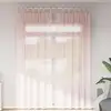 Image de Rideaux En Voile Avec Passe-tringles 2 Pcs Rose Clair Vidaxl