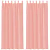 Image de Rideaux En Voile Avec Passe-tringles 2 Pcs Rose Vidaxl