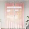 Image de Rideaux En Voile Avec Passe-tringles 2 Pcs Rose Vidaxl