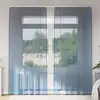 Image de Rideaux En Voile Avec Passe-tringles 2 Pcs Bleu Royal Vidaxl