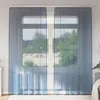 Image de vidaXL Rideaux en voile avec passe-tringles 2 pcs bleu royal 4102213