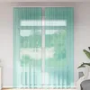 Image de vidaXL Rideaux en voile avec passe-tringles 2 pcs turquoise rideau en filet rideau transparent voile de fenêtre 4102240