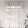 Image de vidaXL Rideaux en voile avec passe-tringles 2 pcs blanc rideau en filet rideau transparent voile de fenêtre traitement 4102245