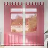 Image de Rideaux En Voile Avec Passe-tringles 2 Pcs Rouge Bordeaux Vidaxl