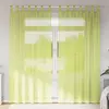 Image de Rideaux En Voile Avec Passants 2 Pcs Vert Pomme Vidaxl