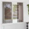 Image de Rideaux En Voile Avec Passants 2 Pcs Marron Vidaxl