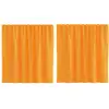 Image de Rideaux En Voile Avec Boucles 2 Pcs Orange 140x140 Cm Vidaxl