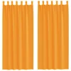 Image de Rideaux En Voile Avec Boucles 2 Pcs Orange 140x245 Cm Vidaxl