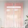 Image de Rideaux En Voile Avec Boucles 2 Pcs Rose 140x260 Cm Vidaxl