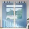 Image de Rideaux En Voile Avec Boucles 2 Pcs Bleu Royal 140x245 Cm Vidaxl