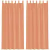Image de Rideaux En Voile Avec Boucles 2 Pcs Terre Cuite 140x245 Cm Vidaxl