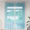 Image de Rideaux En Voile Avec Boucles 2 Pcs Turquoise 140x260 Cm Vidaxl