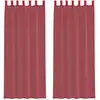 Image de Rideaux En Voile Avec Boucles 2 Pcs Rouge Bordeaux 140x260 Cm Vidaxl