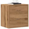 Image de Table De Chevet Chêne Artisanal 40x30x40 Cm Bois D'ingénierie Vidaxl