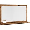 Image de Armoire À Miroir De Salle De Bain Vieux Bois Bois D'ingénierie Vidaxl