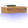 Image de Meubles Tv Avec Éclairages Led 2 Pcs Chêne Artisanal Vidaxl