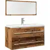 Image de Ensemble De Meubles Salle De Bain 2 Pcs Bois D'ingénierie Vidaxl