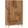 Image de Buffet Haut Vieux Bois 70x31x115 Cm Bois D'ingénierie Vidaxl