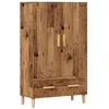 Image de vidaXL Buffet haut vieux bois 70x31x115 cm bois dingénierie 856914