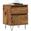 Image de Table De Chevet Vieux Bois 40x35x50 Cm Bois D’ingénierie Vidaxl