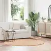 Image de Tapis Shaggy À Poils Longs Navarra Beige 160x160 Cm Polyester Vidaxl