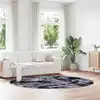 Image de Tapis Shaggy À Poils Longs Navarra Gris Foncé 240x240 Cm Vidaxl