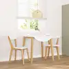Image de Chaises À Manger 2 Pcs Bois Massif Caoutchouc Vidaxl