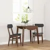Image de vidaXL Chaises à manger coussins 2 pcs marron bois massif caoutchouc chaise à dîner chaise chaise de salon chaises à 4102436