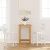 Image de Tabourets De Bar 2 Pcs Blanc Bois Massif D'hévéa Vidaxl