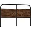Image de Tête De Lit De Remplacement Chêne Fumé 150 Cm Acier Et Bois D'ingénierie Vidaxl