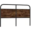 Image de vidaXL Tête de lit de remplacement chêne fumé 160 cm acier et bois dingénierie 4100244