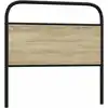 Image de Tête De Lit De Remplacement Chêne Sonoma 90 Cm Acier Et Bois D'ingénierie Vidaxl
