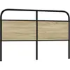Image de Tête De Lit De Remplacement Chêne Sonoma 160 Cm Acier Et Bois D'ingénierie Vidaxl