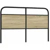Image de vidaXL Tête de lit de remplacement chêne sonoma 160 cm acier et bois dingénierie 4100293