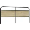 Image de Tête De Lit De Remplacement Chêne Sonoma 190 Cm Acier Et Bois D'ingénierie Vidaxl