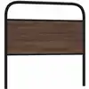 Image de Tête De Lit De Remplacement Chêne Marron 90 Cm Acier Et Bois D'ingénierie Vidaxl