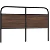 Image de Tête De Lit De Remplacement Chêne Marron 150 Cm Acier Et Bois D'ingénierie Vidaxl