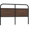 Image de Tête De Lit De Remplacement Chêne Marron 160 Cm Acier Et Bois D'ingénierie Vidaxl