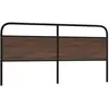 Image de Tête De Lit De Remplacement Chêne Marron 190 Cm Acier Et Bois D'ingénierie Vidaxl