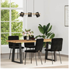 Image de Vidaxl chaises à manger lot de 4 noir velours