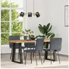 Image de Vidaxl chaises à manger lot de 4 gris foncé velours