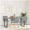 Image de Vidaxl chaises à manger lot de 4 gris clair tissu