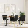 Image de Chaises À Manger Lot De 4 Noir Tissu Vidaxl