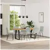 Image de Vidaxl chaises à manger lot de 6 gris clair velours
