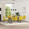 Image de Chaises À Manger Lot De 6 Jaune Velours Vidaxl