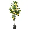 Image de vidaXL Citronnier artificiel 136 feuilles 120 cm vert plante artificielle fausse plante de citronnier fausse plante faux 4103589