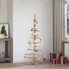 Image de Sapin De Noël En Bois Pour Décoration 150 Cm Bois De Pin Massif Vidaxl