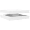 Image de Table Basse Rotative À 360 Degrés Blanc 90x90x34,5 Cm Vidaxl