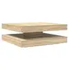 Image de Vidaxl table basse rotative à 360 degrés chêne sonoma 90x90x34,5 cm